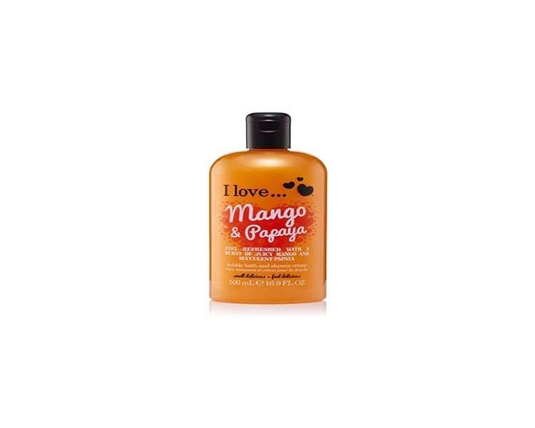 I Love... Mango & Papaya Bubble Bath and Shower Creme 500ml