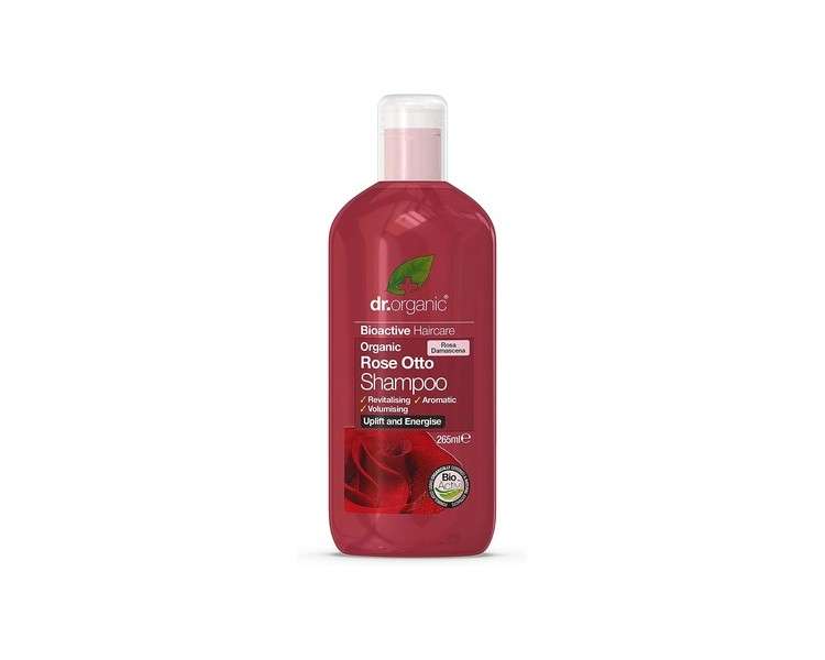 Dr Organic Rose Otto Shampoo Natural Vegan Cruelty Free Paraben & SLS Free Restoring 265ml