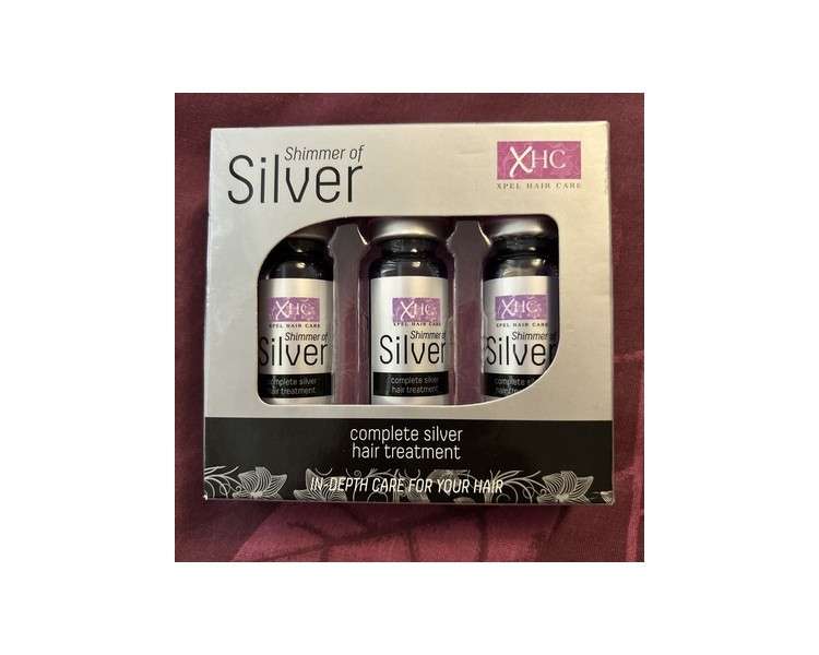 XHC Hair Care Shimmer of Silver Complete Hair Treatment Set 3 Shots x 12ml