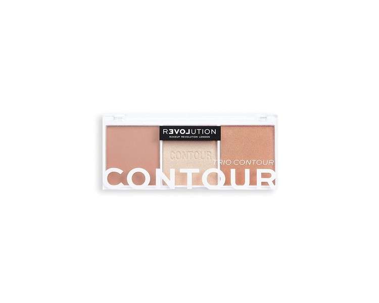 Revolution Relove Trio Contour Palette Baked Sugar