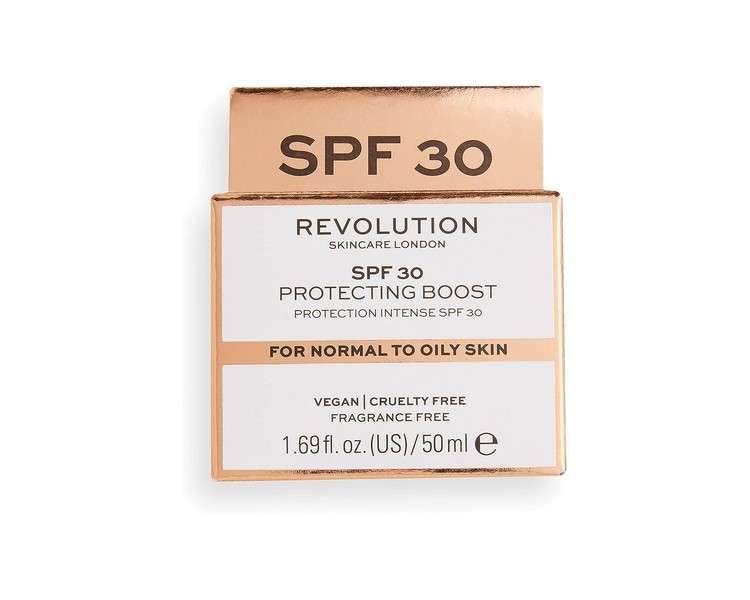 Revolution Skincare London SPF30 Mattifying Moisture Cream with Niacinamide Fragrance Free 50ml