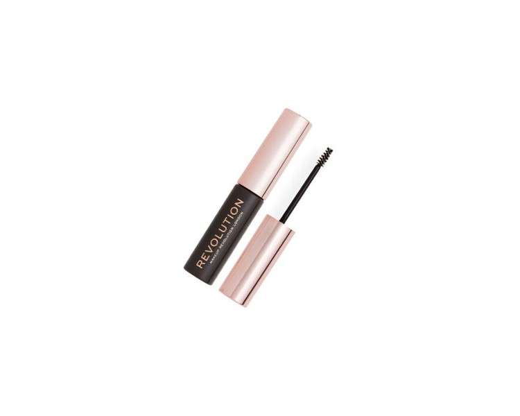 Makeup Revolution Brow Gel Dark Brown 6ml