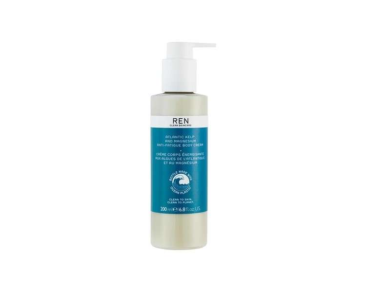 REN Clean Skincare Atlantic Kelp & Magnesium Anti-Fatigue Body Cream 200ml