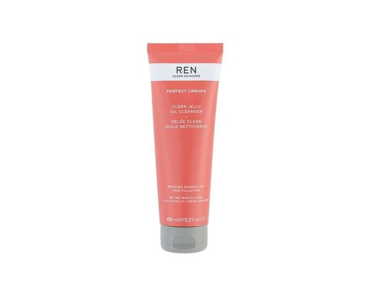 REN Clean Skincare Perfect Canvas Clean Jelly Oil Cleanser Tri-Phase Facial Cleanser 100ml