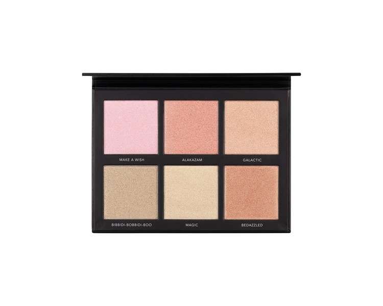 LaRoc Pro Cosmic Kisses 6 Shade Highlighter Bronzer and Blusher Palette Makeup Cosmetic Beauty Face MUA Pressed Powder Colour Professional Palette