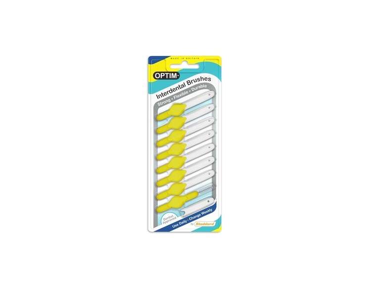 Stoddard Icon Soft Interdental Brushes Fine 0.7mm Yellow 8 Brush Pack