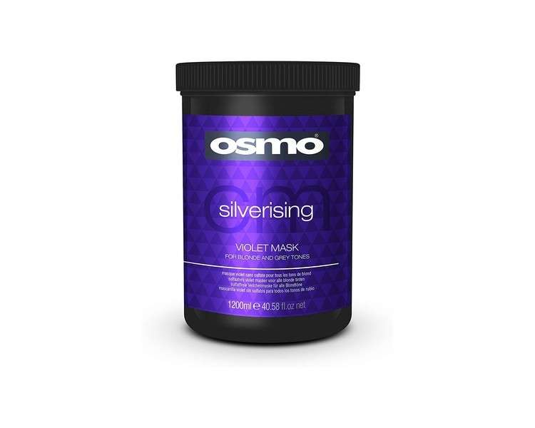 Osmo Silverising Violet Mask 1200ml Care for Blonde and Silver Tones and Highlights