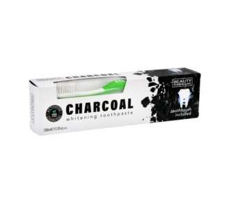 Beauty Formulas Whitening Charcoal Toothpaste 100ml with Brush