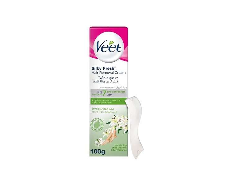 Veet Hair Removal Cream Silk and Fresh for Dry Skin 100g