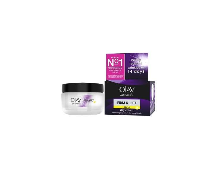 Olay Anti-Wrinkle Firm & Lift SPF 15 40+ Day Cream 1.7 Ounce