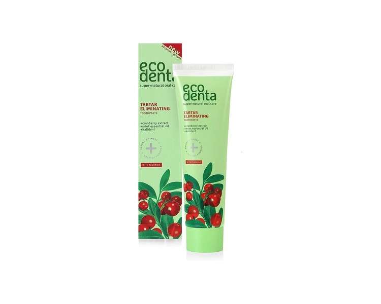 Ecodenta Natural 2 in 1 Toothpaste Anti Tartar Cranberry 100ml