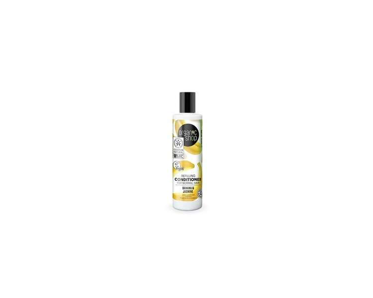 Organic Shop Banana and Jasmine Refill Conditioner for Normal Hair 280ml