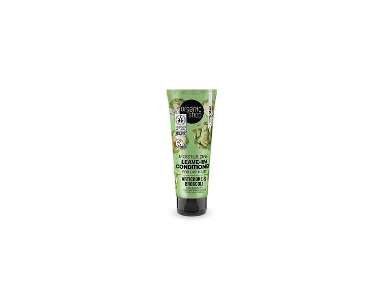 Organic Shop Moisturizing Leave-In Conditioner for Dry Hair Artichoke and Broccoli 75ml