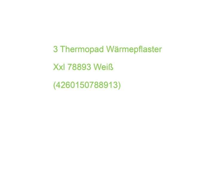 3 Thermopad Heat Plaster Xxl 78893 White