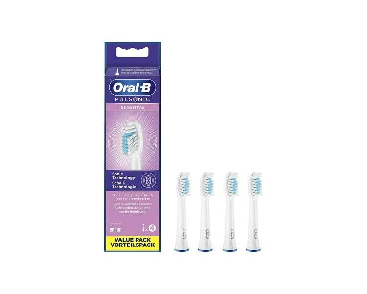 Oral-B Pulsonic Sensitive Electric toothbrush brush attachments 4 pcs White