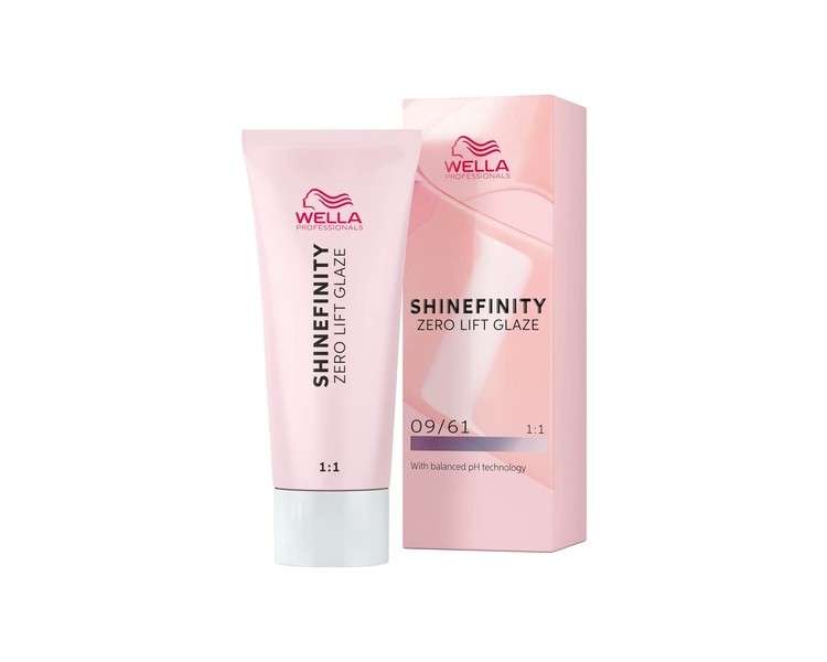 Wella Shinefinity Iced Platinum 09/61 Very Light Ash Violet Blonde 60ml Semi-Permanent Color