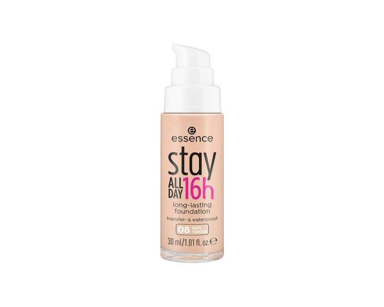 Essence Stay All Day 16h Long-Lasting Foundation 08 Soft Vanilla