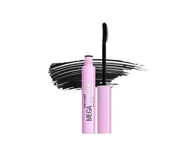 Wet 'n' Wild Mega Length Mascara Lengthening and Defining with Precision Comb Brush and Moisturizing Formula Very Black