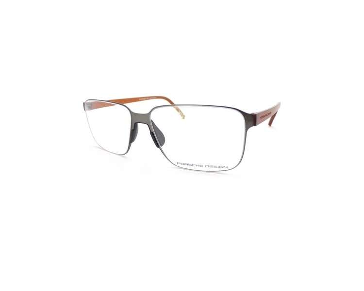 Porsche Design Eyeglass Frame 57mm Matte Gray/Matte Brown P8313 C