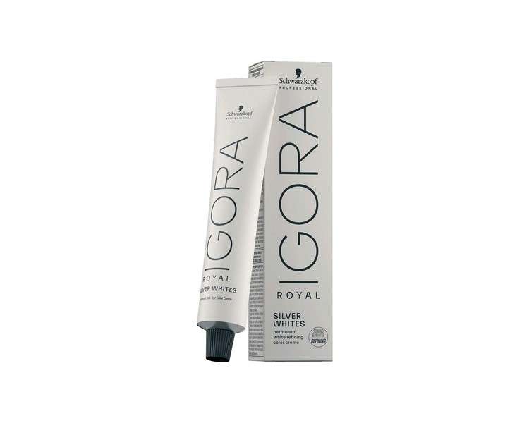 Schwarzkopf Professional Igora Royal Absolutes Permanent Hair Colour Cream Silverwhite Silver 60ml