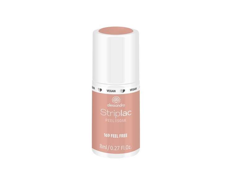 Alessandro Striplac Peel Or Soak - Feel Free - Led Nail Polish In Nudeton - For