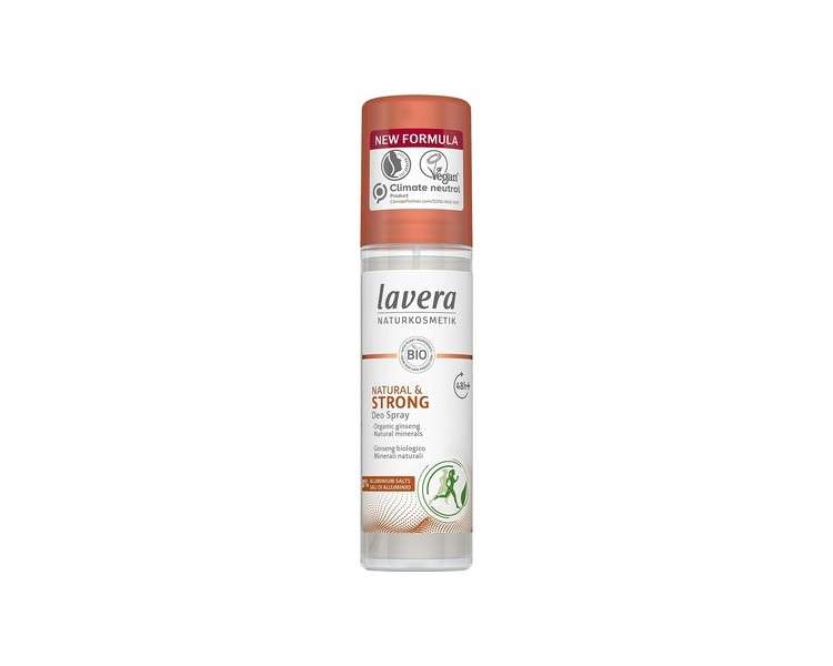 Lavera Natural & Strong 48+ h Deodorant Spray with Organic Ginseng and Natural Minerals 75ml