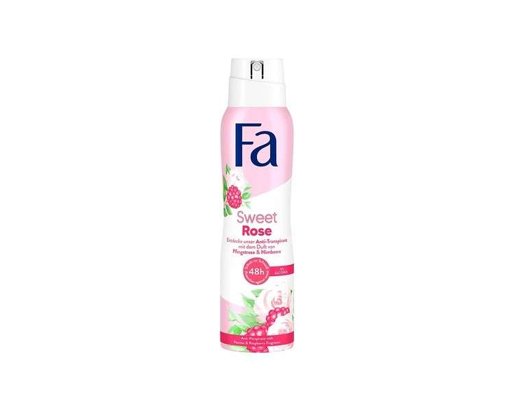 Fa Anti-Transpirant Deodorant Spray Sweet Rose 150ml