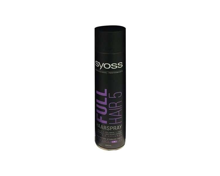 Syoss Full Hair 5 Extra Strong Hairspray 400ml