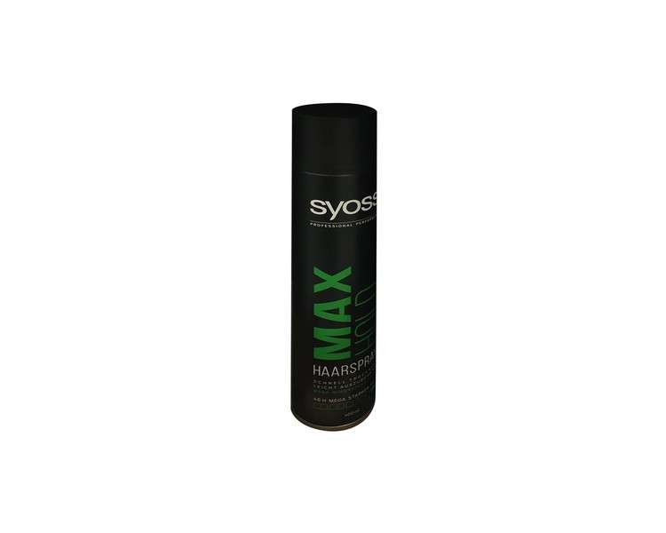 Syoss Max Hold Hair Spray Hold Level 5 Mega Strong 400ml