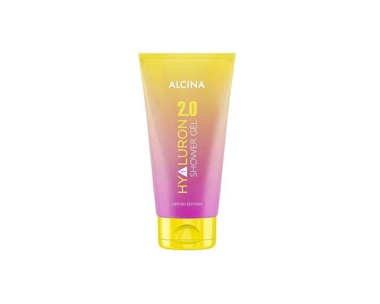 ALCINA Hyaluron 2.0 Shower Gel 150ml Refreshing and Revitalizing Body Wash with Summer Fragrance