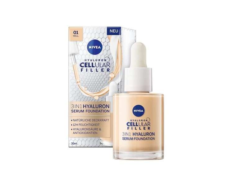 Nivea Hyaluron Cellular Filler 3in1 Serum Foundation light (30ml)