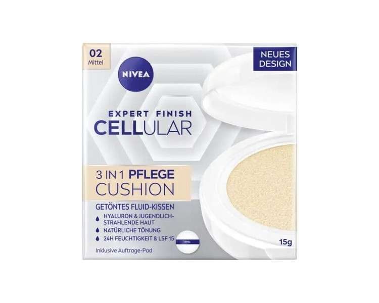 Nivea Cellular Expert Finish 2in1 Care Cushion 02 Medium 15g