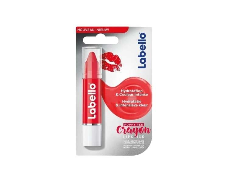 Labello Crayon Lipstick Poppy Red 3g