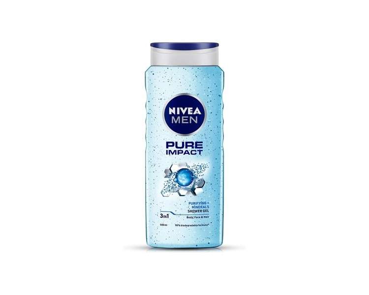 Nivea Pure Impact Shower Gel 500ml