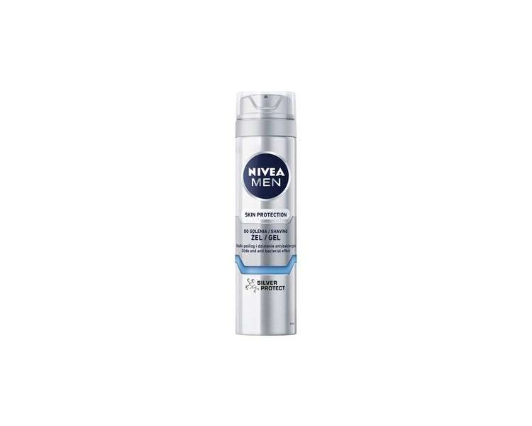 Nivea men Skin Protection Shaving Gel 200ml Silver