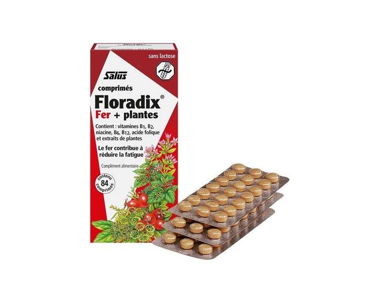 Floradix Iron Supplement Tablets 84 Tablets