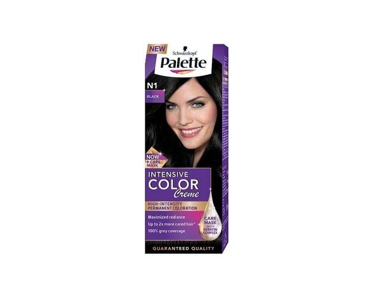 Palette Intensive Color Creme N1 Intense Black Permanent Hair Color