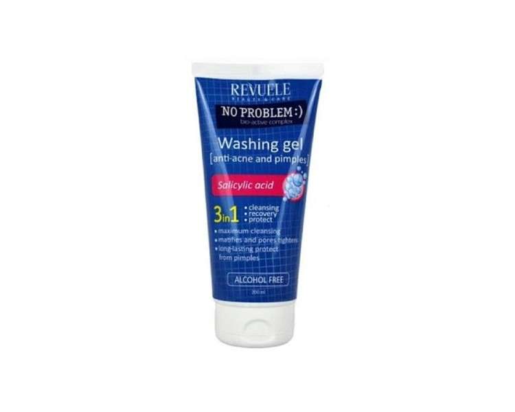 Revuele 3 in 1 Anti Acne Cleansing Wash Gel with Salicylic Acid 200ml