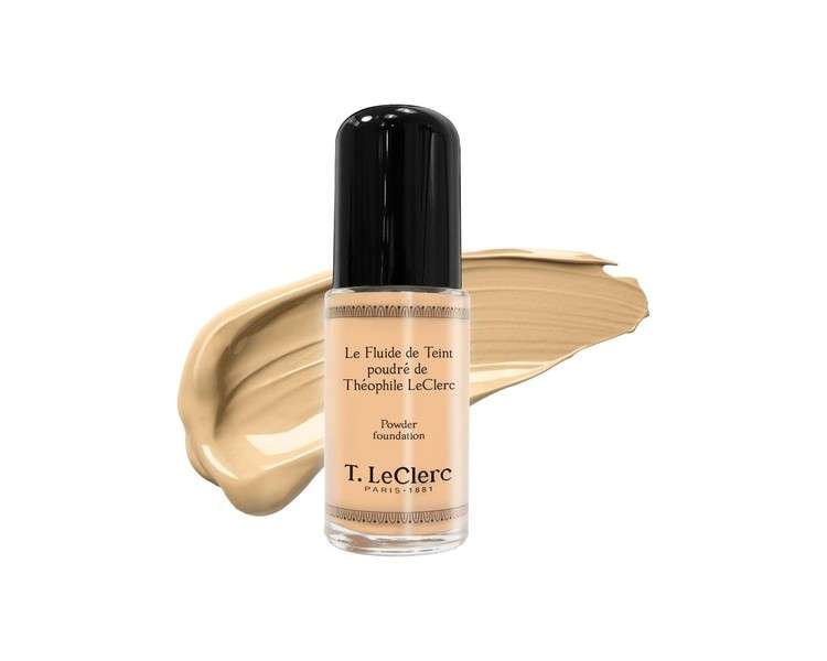 T. LeClerc Liquid Foundation Powder 02 Light Matte Vegan Dermatologically Tested - Rose Matte