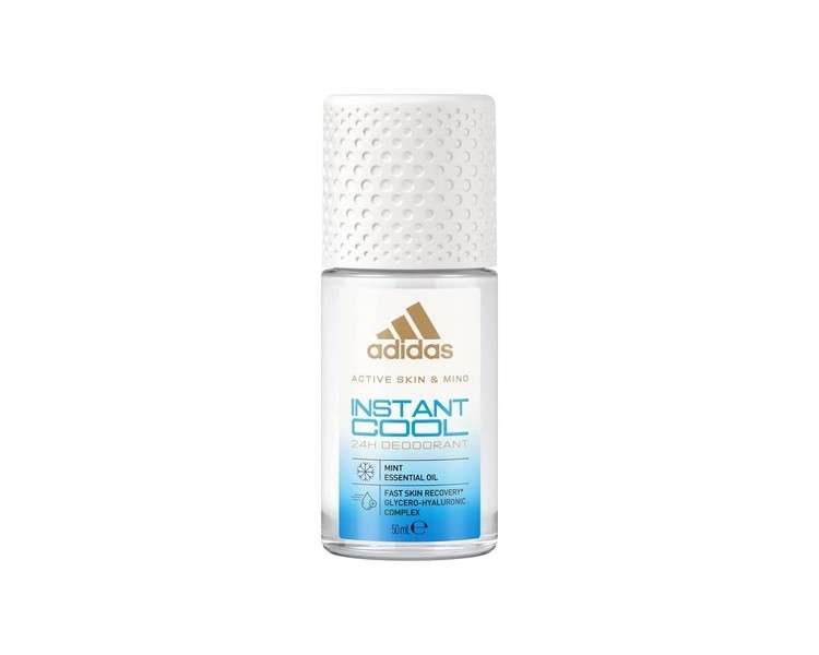 Adidas Instant Cool Roll-On Deodorant for Her with Mint Oil and 24 Hour Freshness 50ml