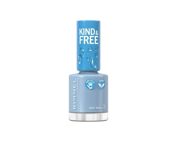 Rimmel Kind & Free Nail Polish 152 Tidal Wave Blue 8ml