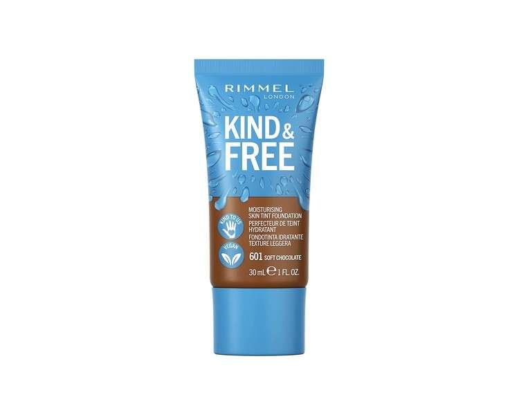 Rimmel Kind + Free Moisturising Skin Tint Foundation Soft Chocolate 601