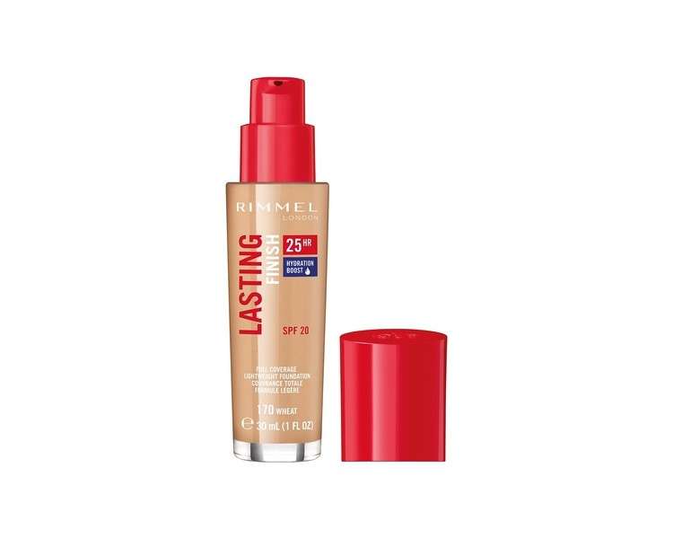 Rimmel Lasting Finish Foundation 170 Wheat 30ml