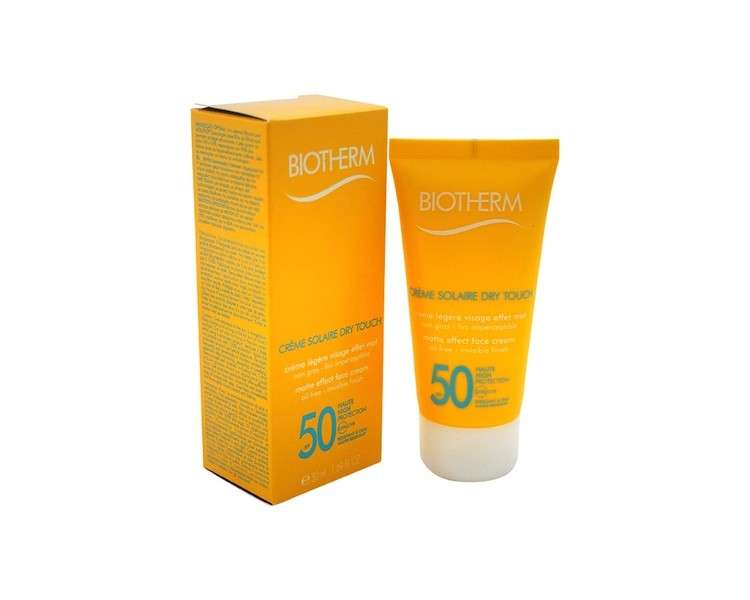 Biotherm Creme Solaire Dry Touch Visage SPF 50 Sunscreen 50ml Unisex
