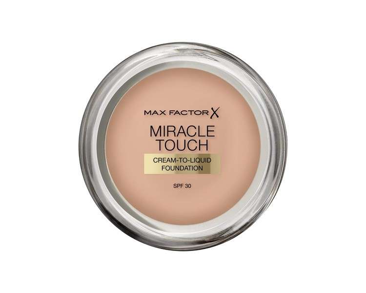 Max Factor Miracle Touch Skin Perfecting Foundation Spf30 045 Warm Almond 11.5ml