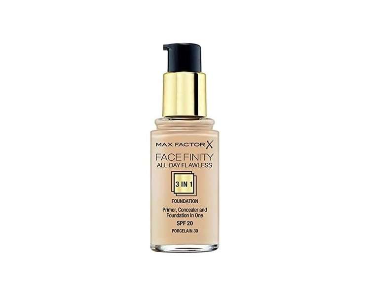 Max Factor Facefinity All Day Flawless 3 in 1 Foundation C30 Porcelain 30ml