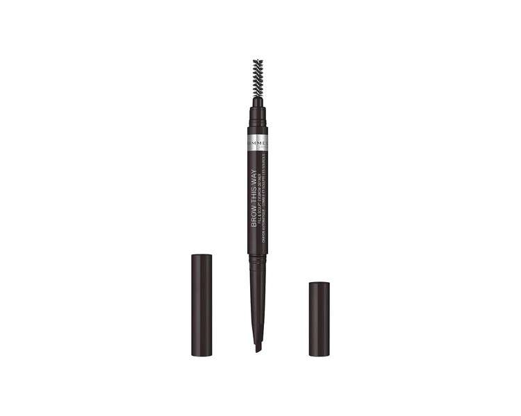 Rimmel Brow This Way Fill & Sculpt Eyebrow Definer 004 Soft Black