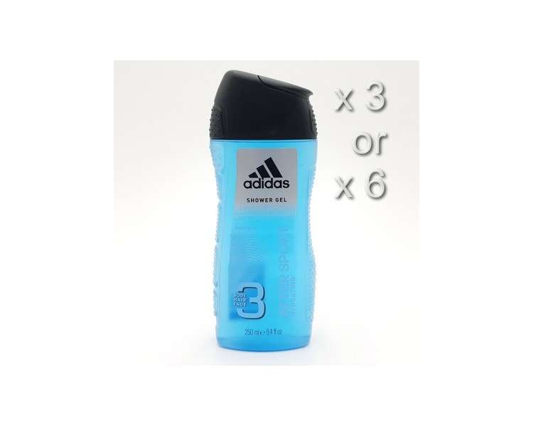 Adidas After Sport Hydrating Shower Gel 250ml