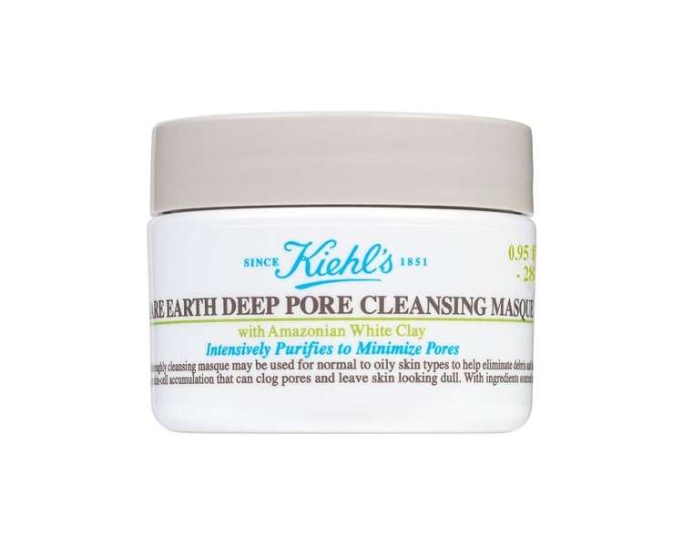 Kiehls Rare Earth Deep Pore Cleansing Amazonian White Clay Mask 0.95oz