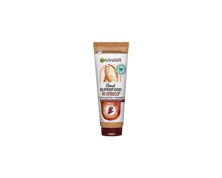 Garnier Hand Superfood Regenerating Hand Cream with Cocoa Butter 75ml